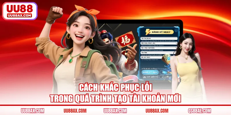Cách khắc phục lỗi trong quá trình tạo tài khoản mới