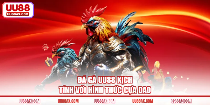 Đá gà UU88 kịch tính với hình thức cựa dao