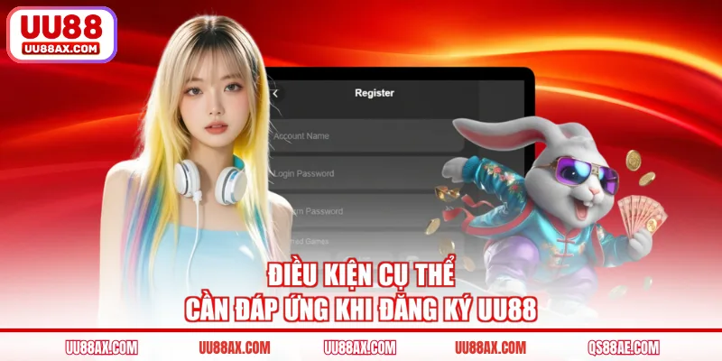 Điều kiện cụ thể cần đáp ứng khi đăng ký UU88