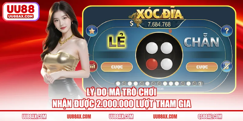 Lý do mà trò chơi nhận được 2.000.000 lượt tham gia