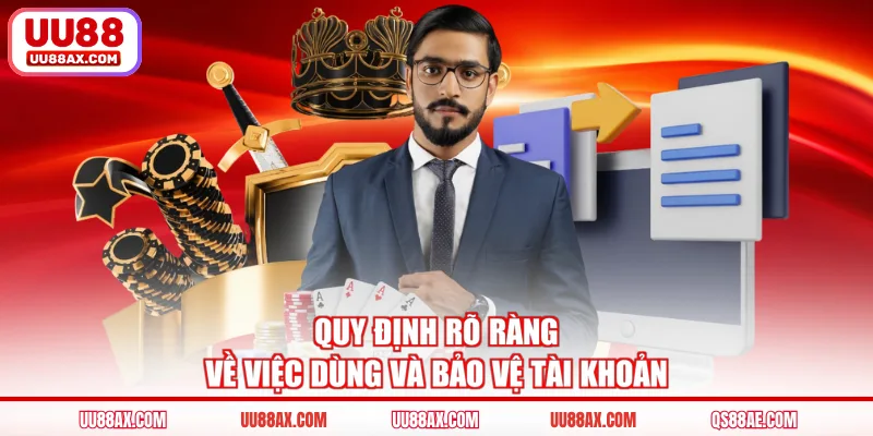 Quy định rõ ràng về việc dùng và bảo vệ tài khoản